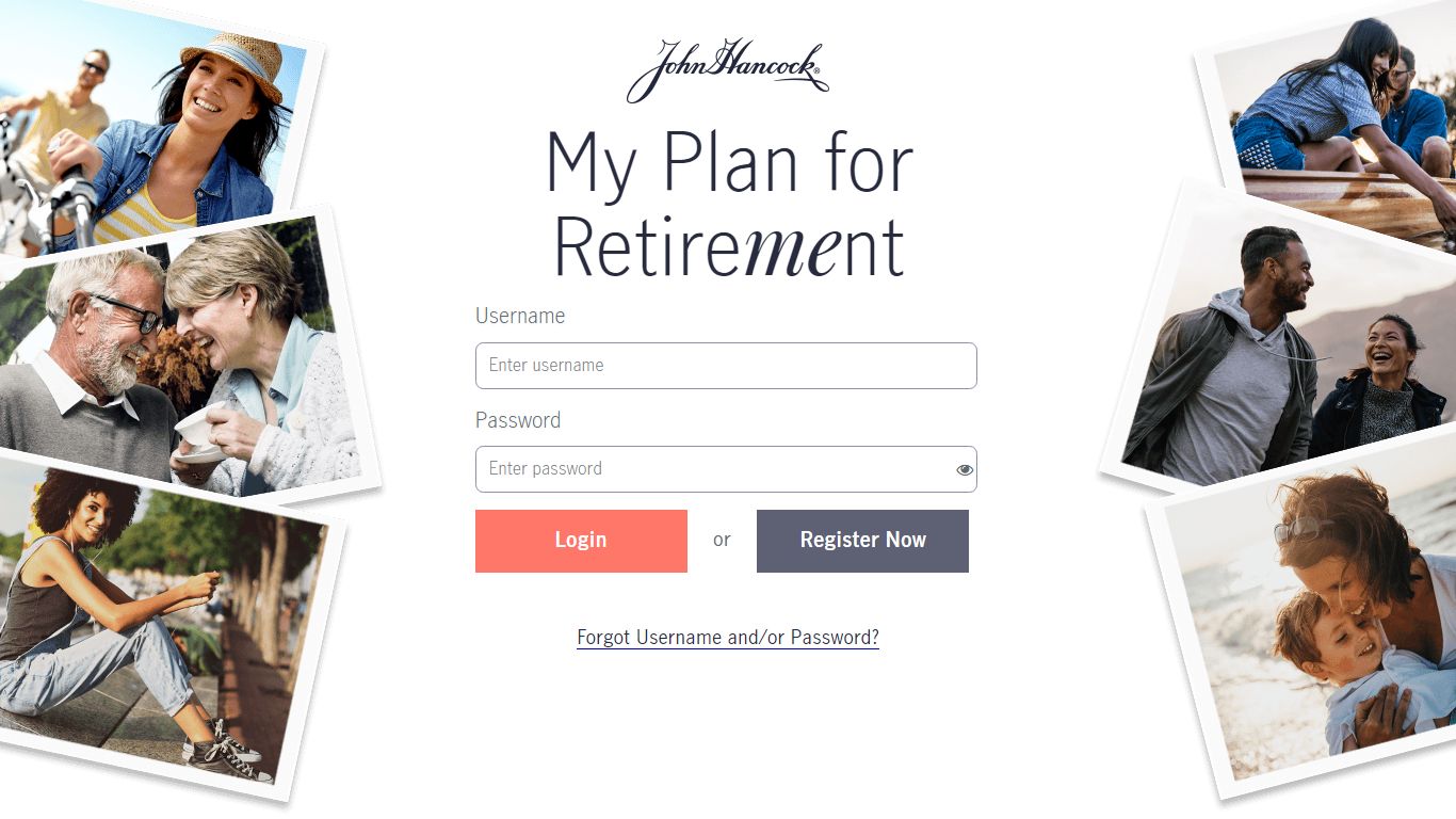 Log in to your John Hancock retirement account